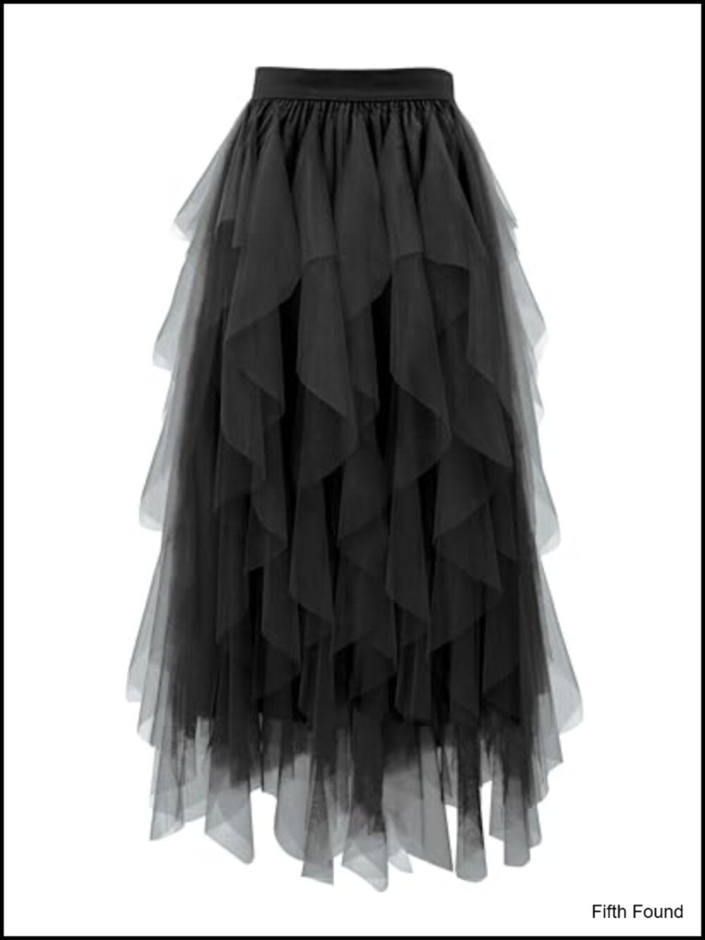Women's Tiered Tulle A-Line Maxi Skirt Elastic Waist Fairy Skirt